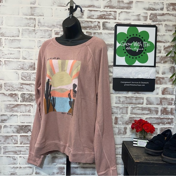 good hYOUman Mauve Sweatshirt XL - Picture 1 of 6